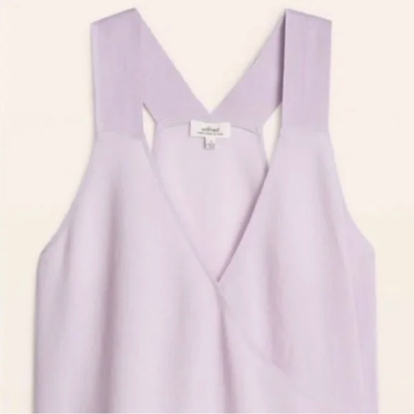 Aritzia Cross-back Faux Wrap Lavender Tank (S) - Picture 1 of 4